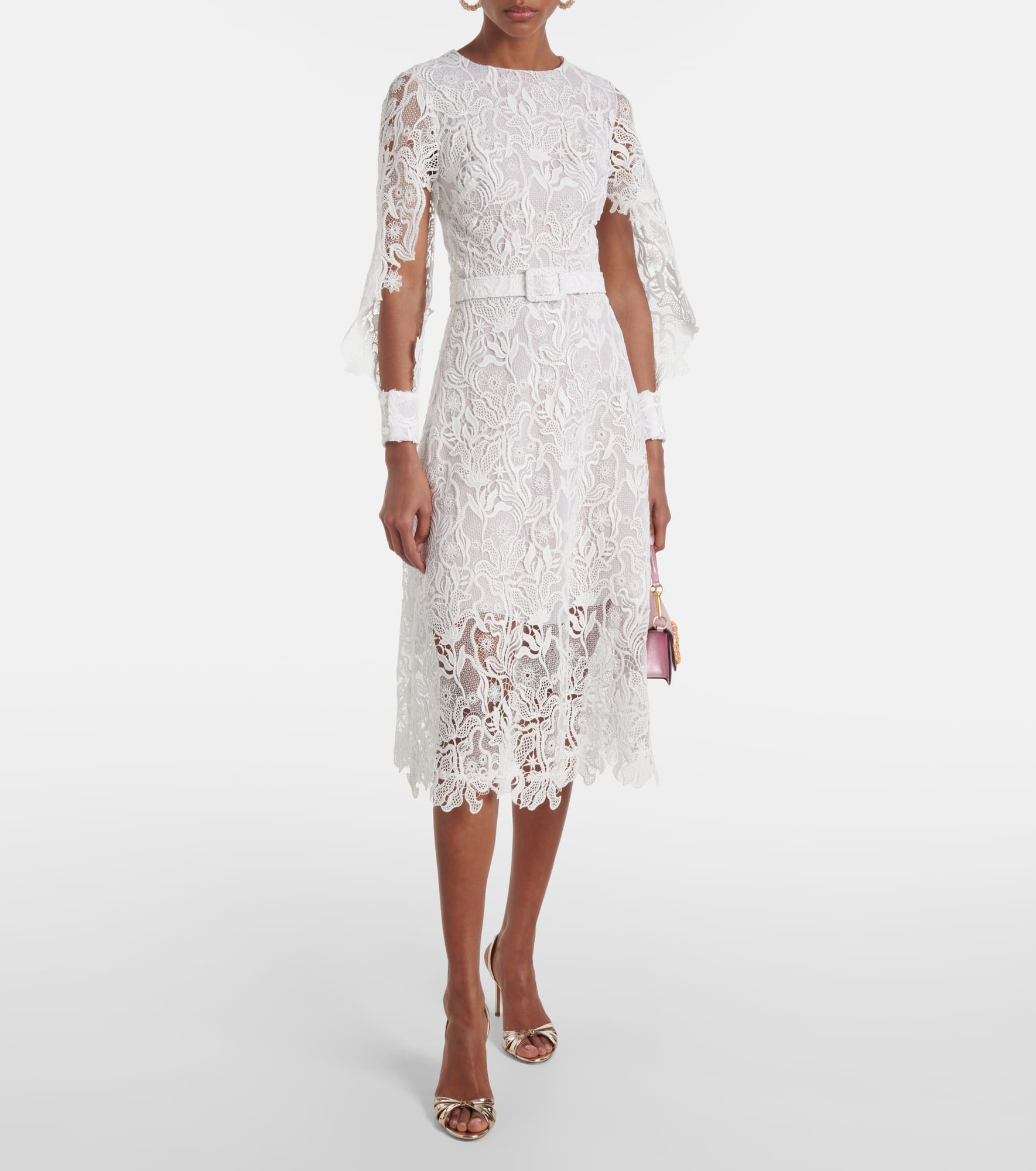 Floral lace cocktail dress - 2
