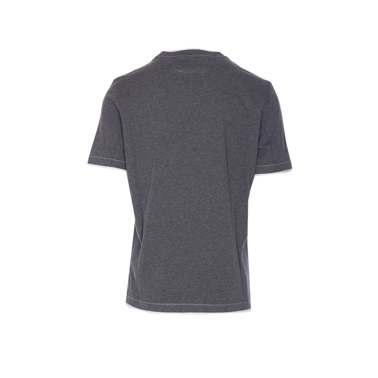 Brunello Cucinelli Men Faux Layering Logo T-Shirt - 3