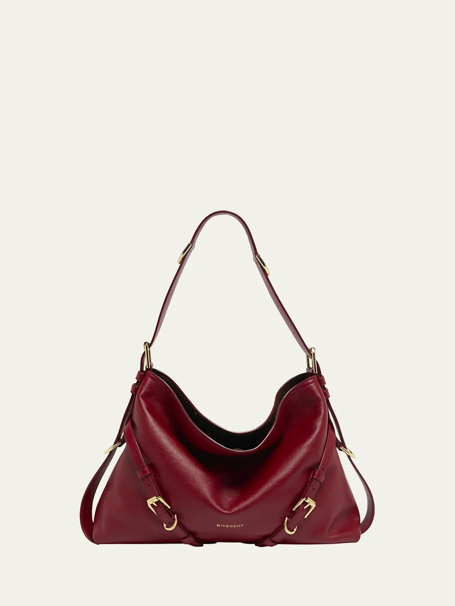 Voyou Medium Shoulder Bag in Shiny Leather - 1