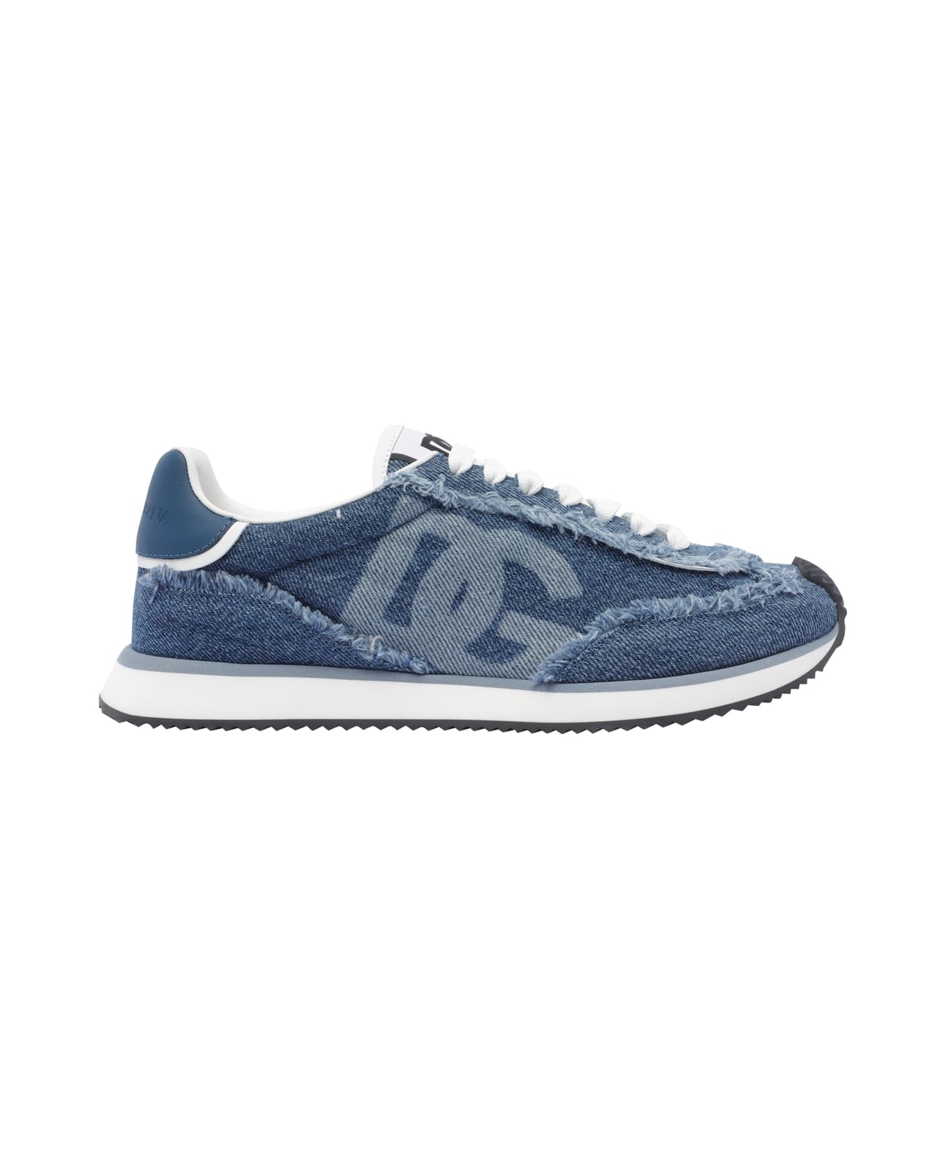 Dg Cushion Sneakers In Denim - 1