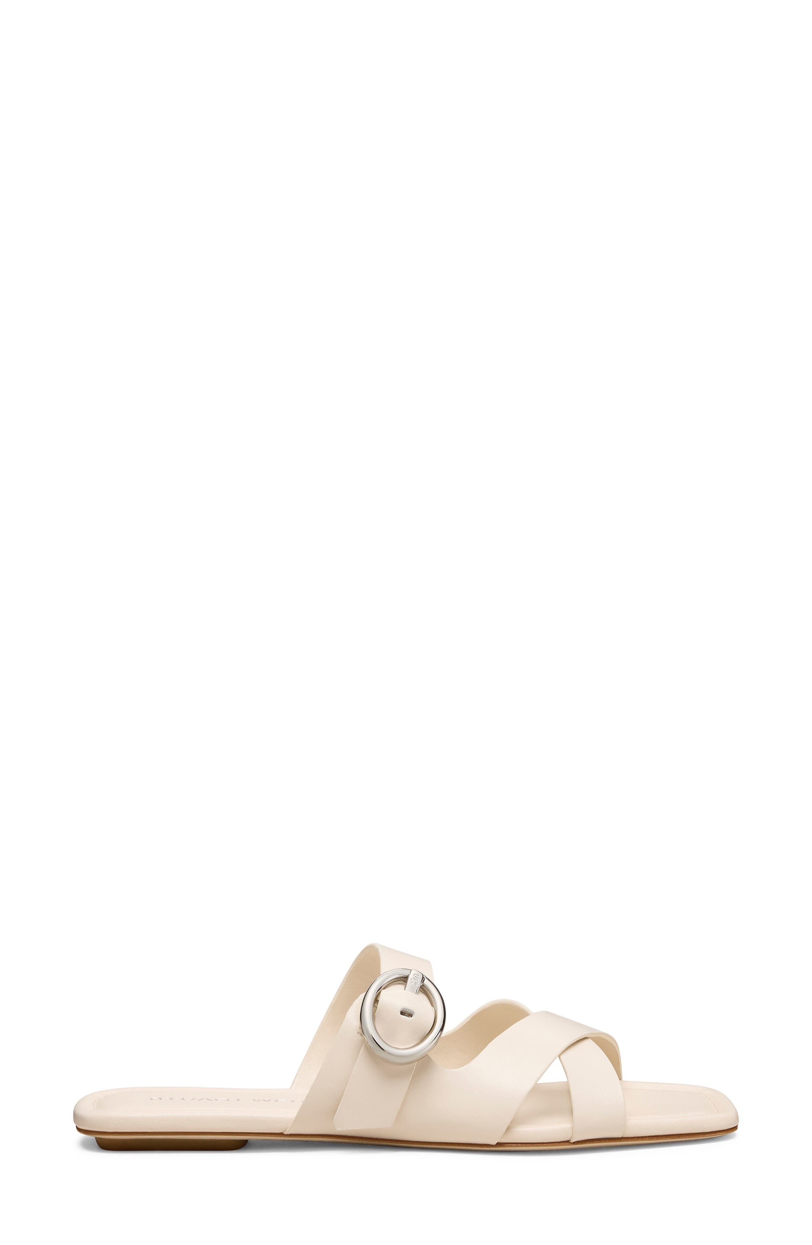 Stuart Weitzman Villa Slide Sandal in Linen at Nordstrom - 3