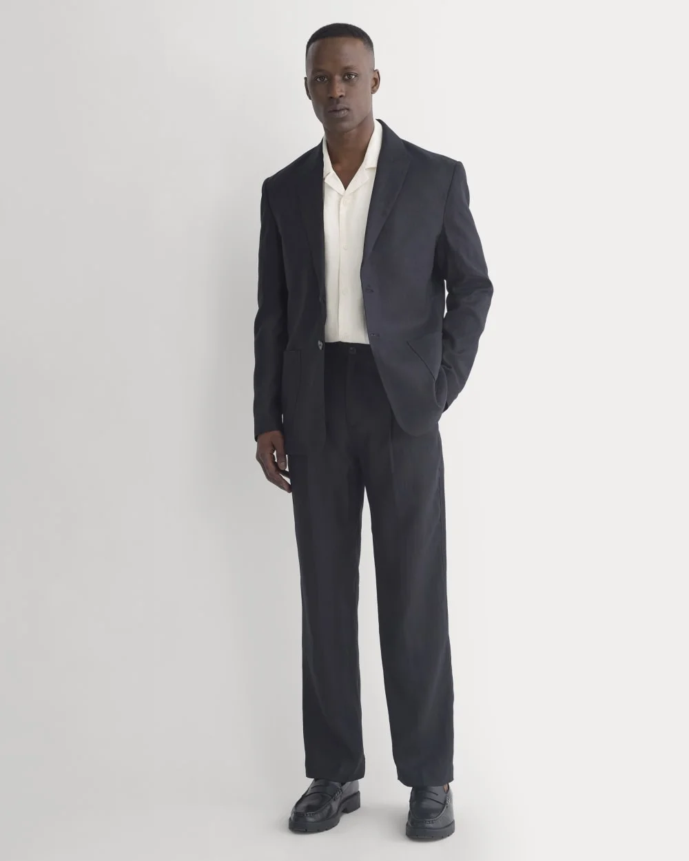 SOYEUX LINEN PLEATED TROUSER - 1