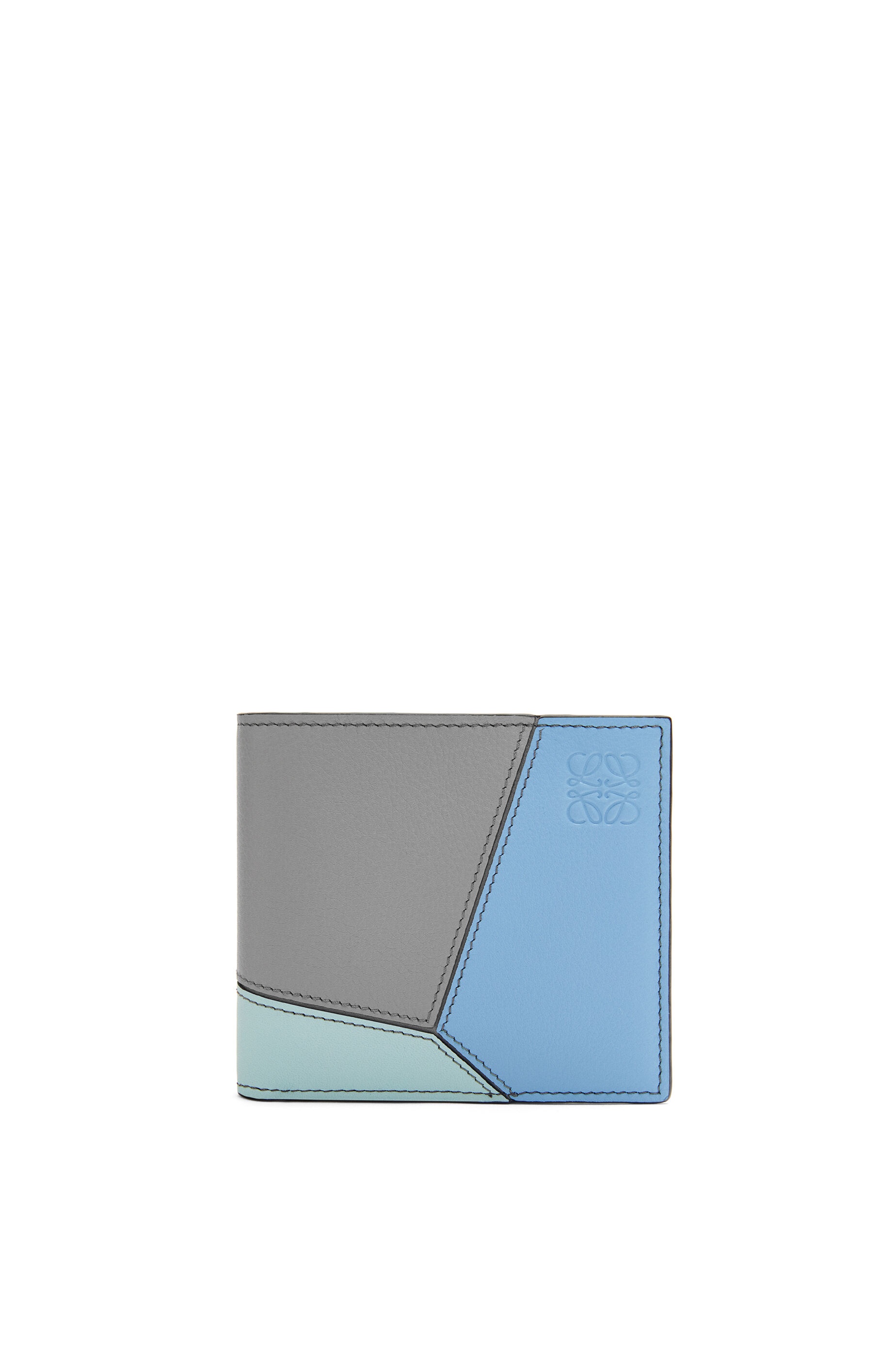 Puzzle bifold wallet in classic calfskin - 1