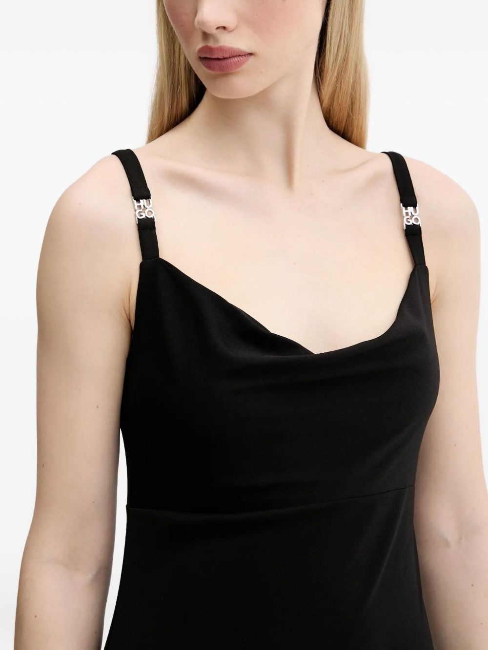 scoop-neck mini dress - 4