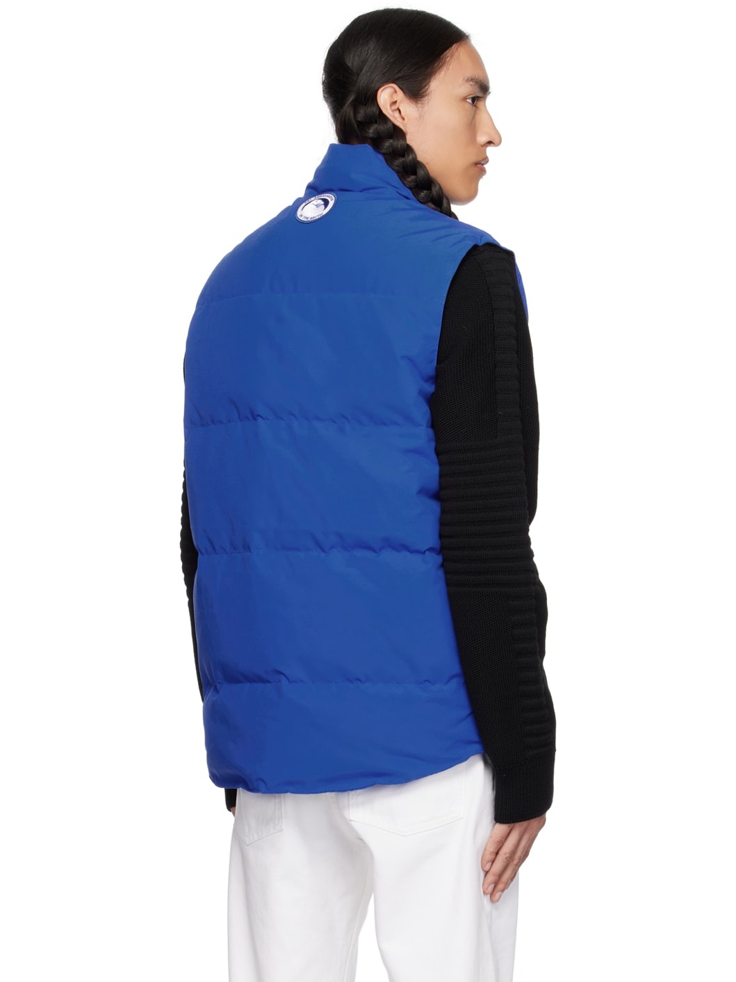 Blue Freestyle Crew Down Vest - 3