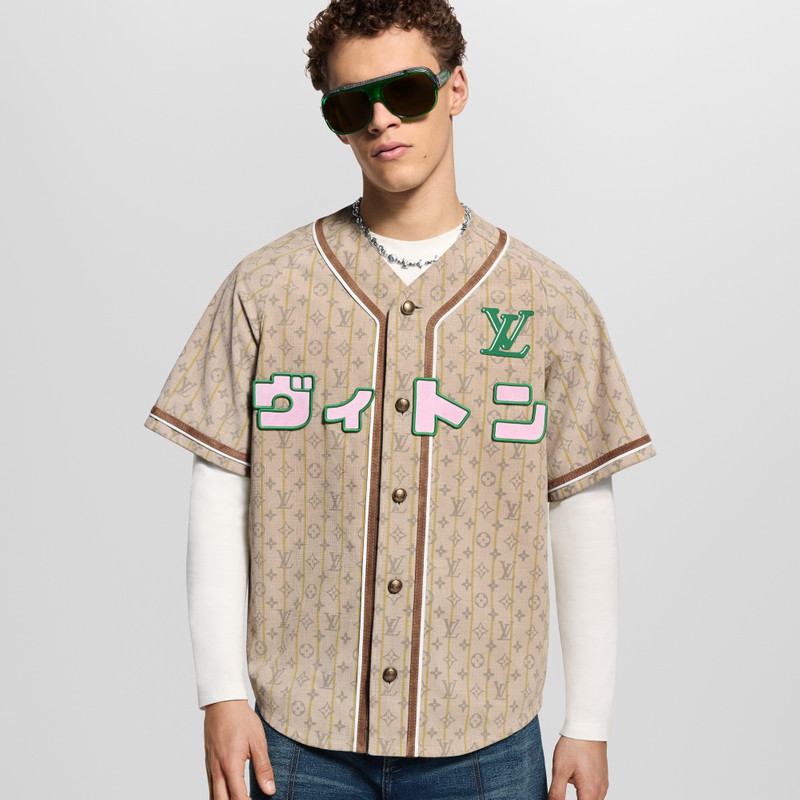 Louis Vuitton Leather Baseball Shirt outlook