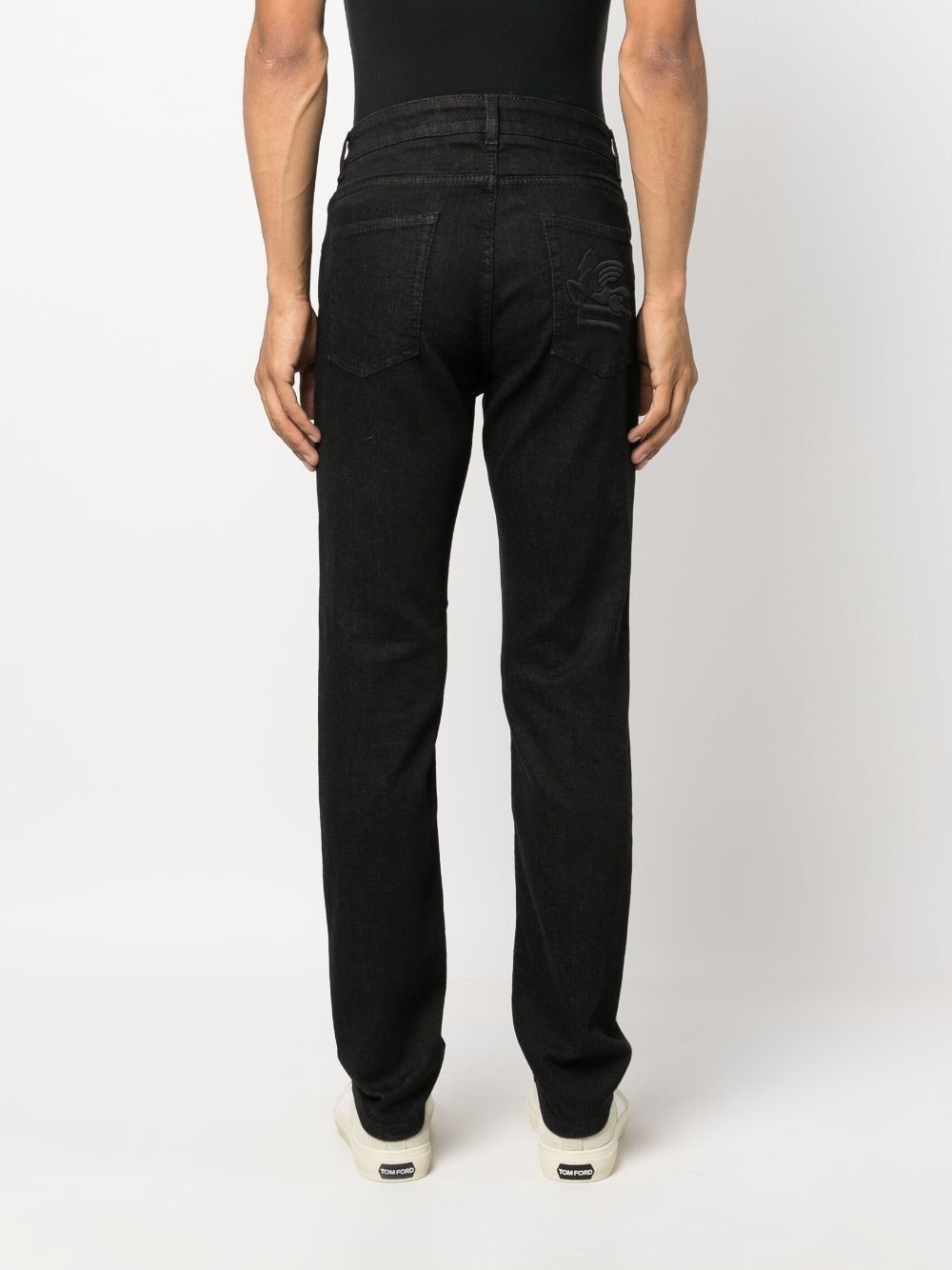 mid-rise straight-leg jeans - 4