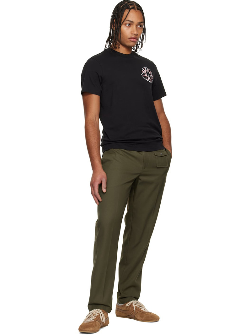 Moncler Khaki Tailored Gabardine Trousers outlook