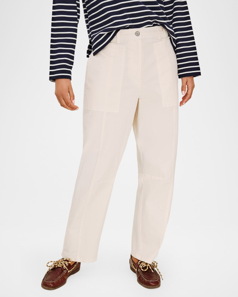 Lunar Stretch-Cotton Twill Straight-Leg Pants 6