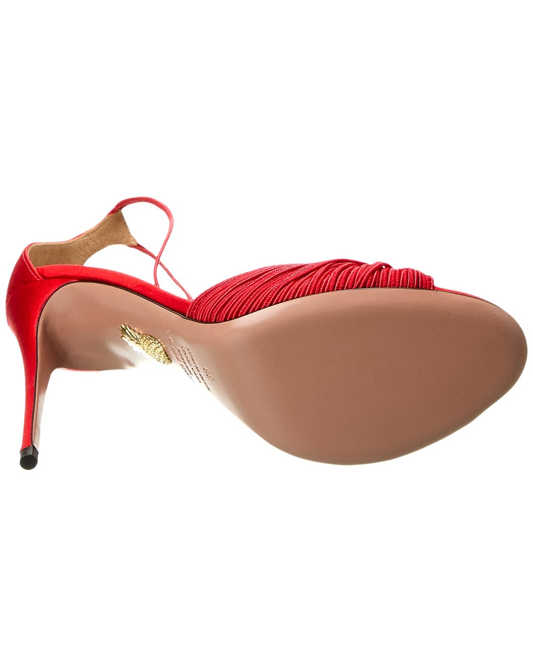 Aquazzura Bellini Beauty 105 Satin Sandal - 4