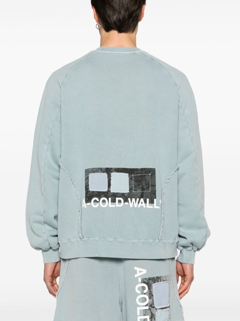 Cubist panelled sweatshirt - 4