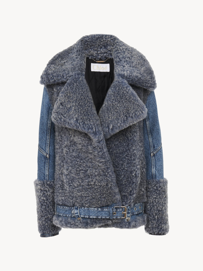Chloé HYBRID BIKER JACKET outlook