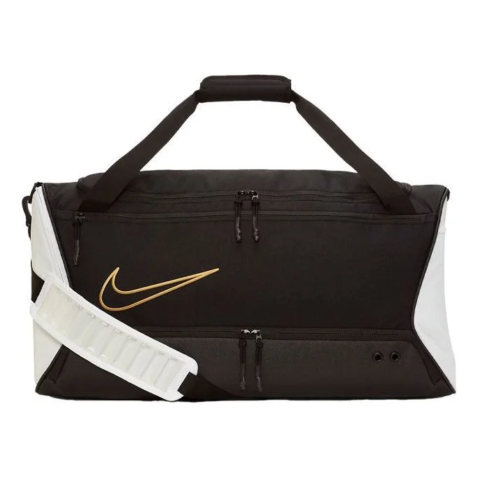 Nike Elite Basketball Duffel Bag 'Black White Metallic Gold' BA6163-011 - 1