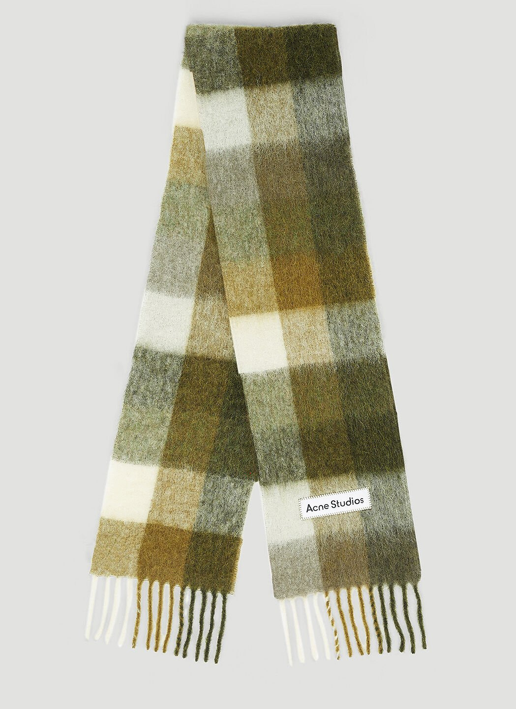 Mohair Checked Scarf - 2