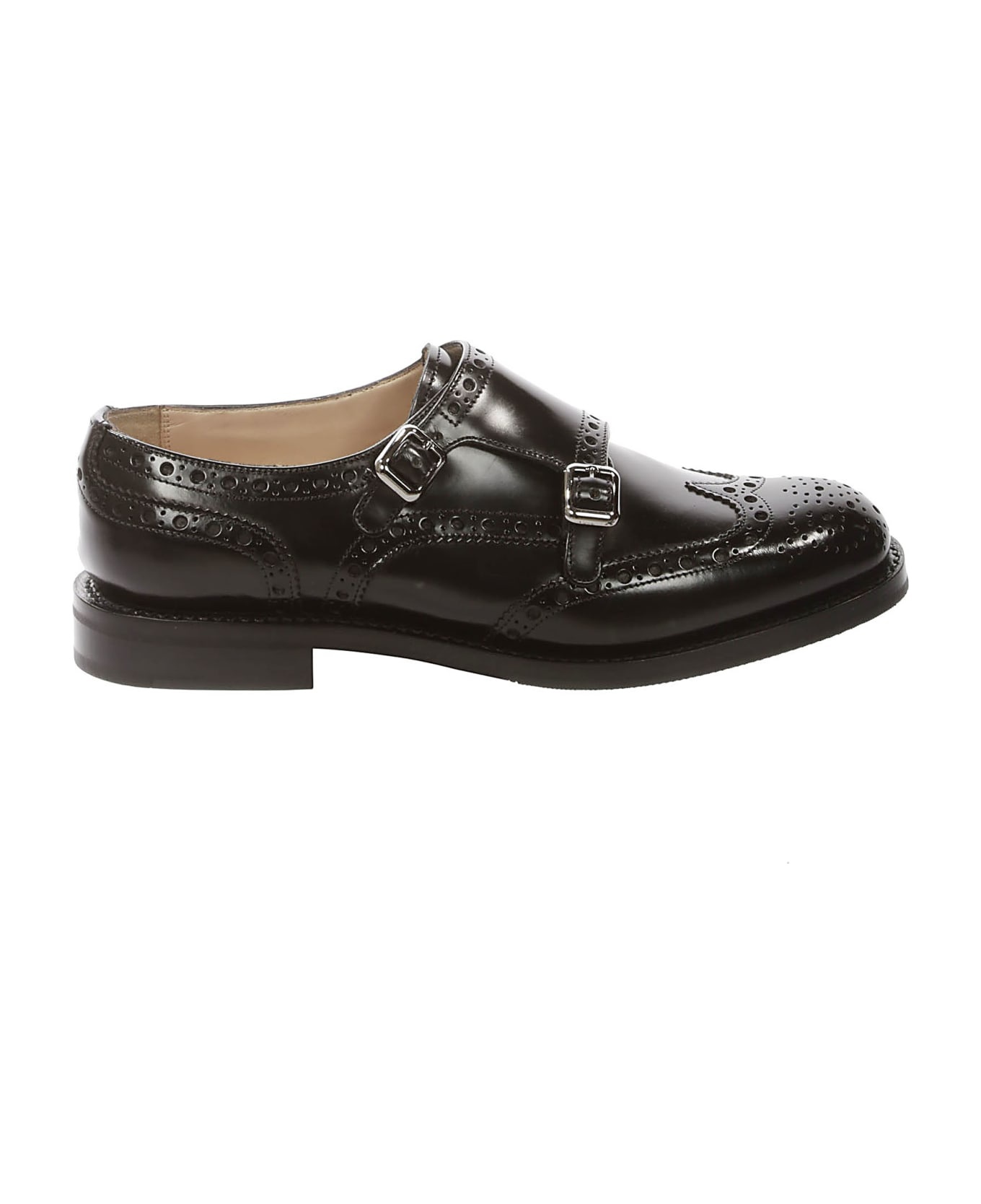 ローファー・オックスフォード CHURCH'S LANA R MONK STRAP SHOES IN SHINY LEATHER Church's Lana Leather Double Monk Oxford Loafers | Neiman Marcus
