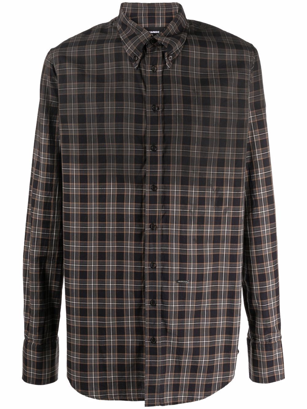 plaid check pattern shirt - 1