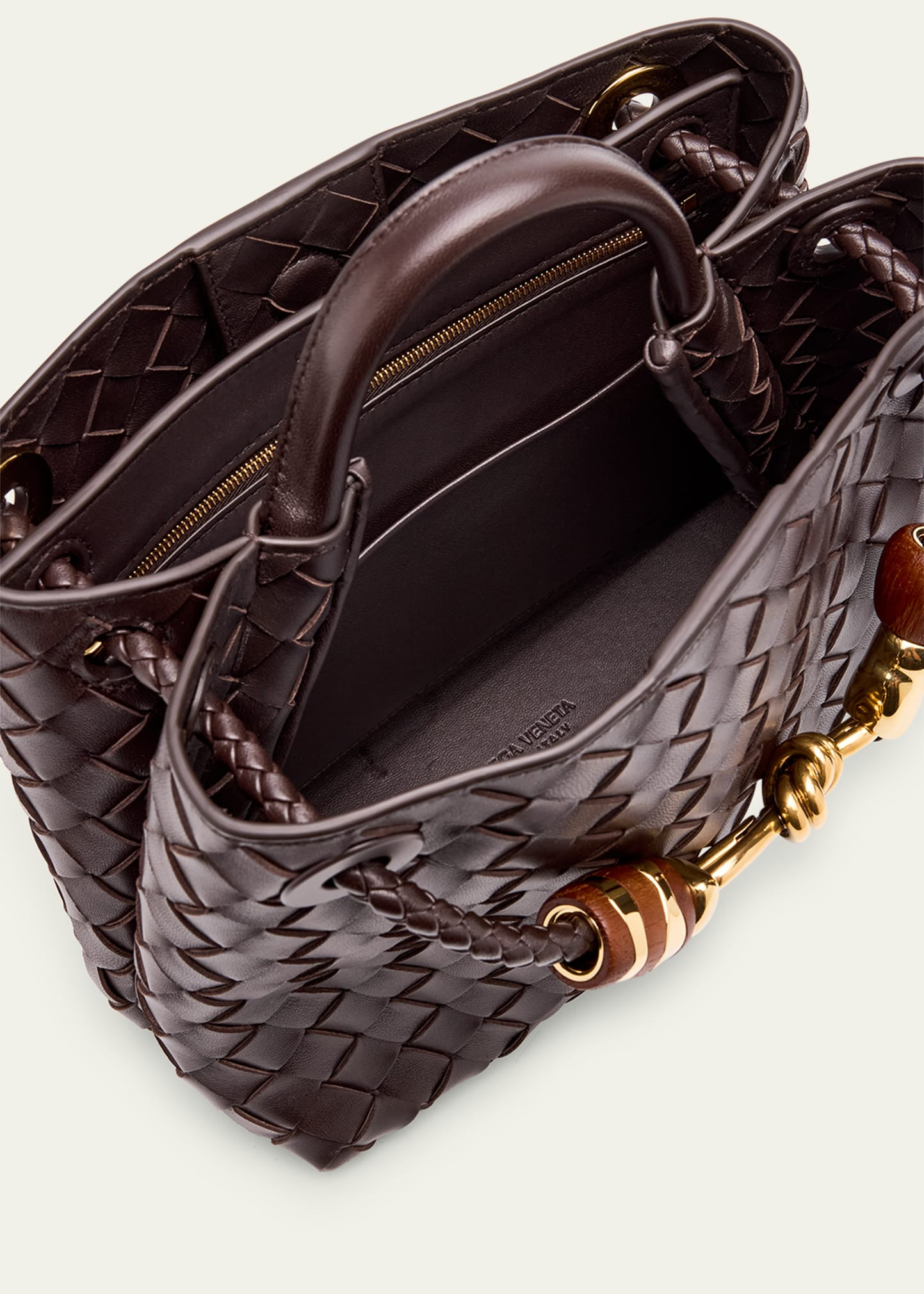 Andiamo Small Leather Top-handle Bag - 4