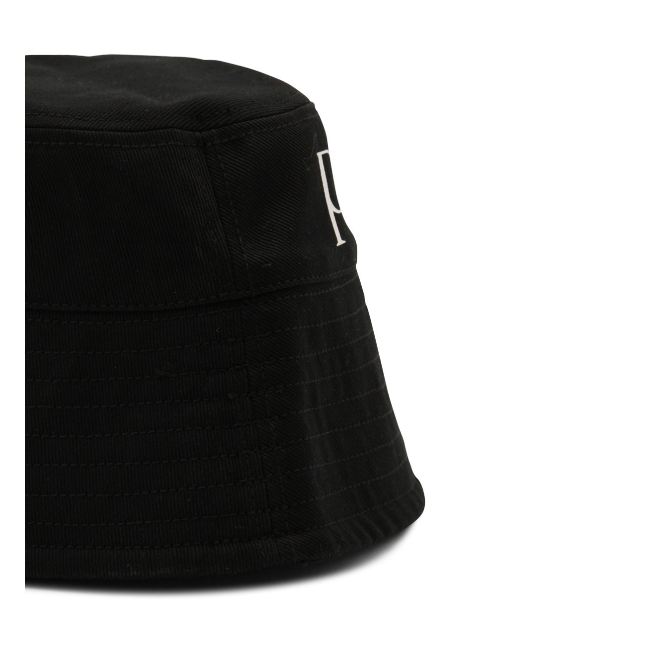 black and white cotton bucket hat - 2