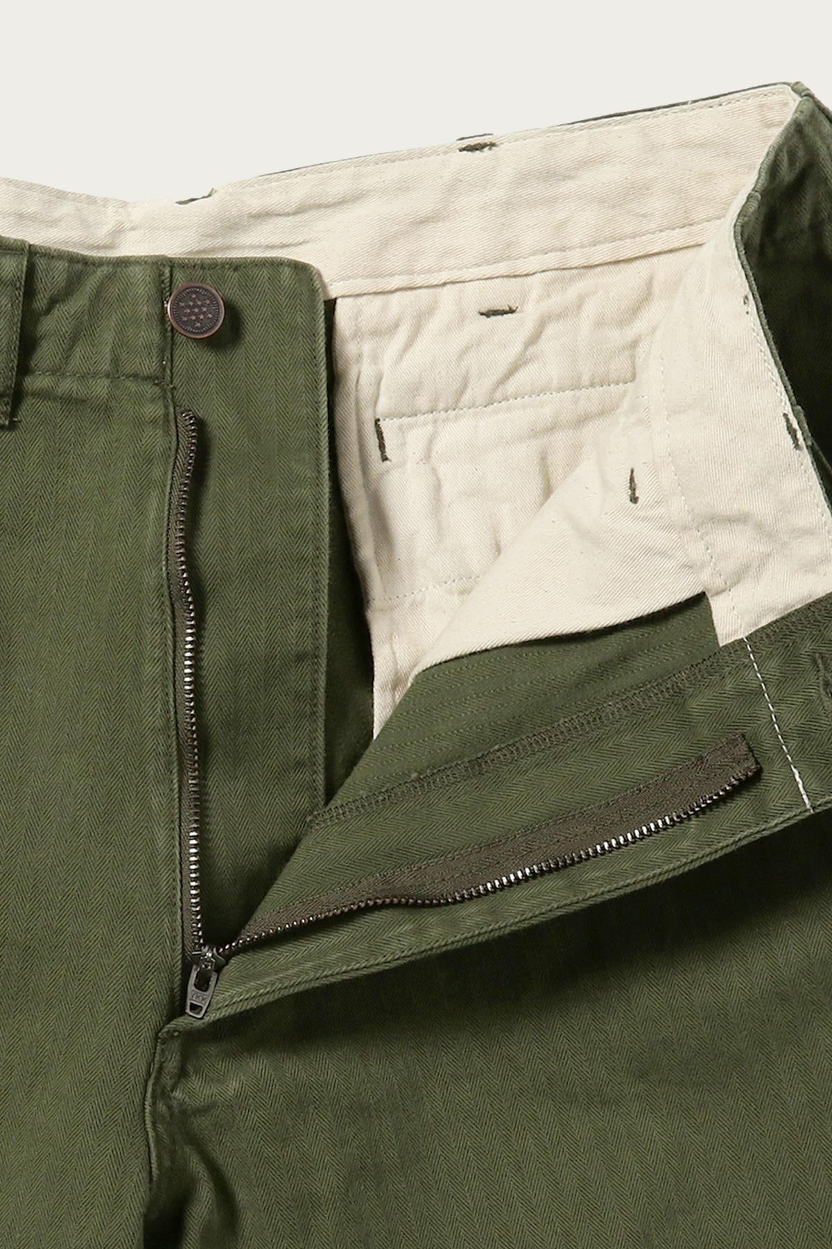 MIL Trousers Herringbone - Olive - 2