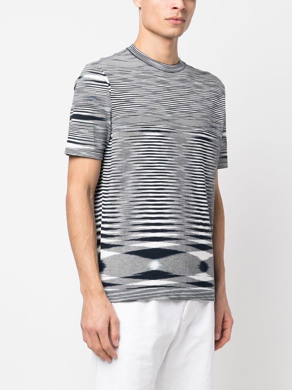 geometric-print cotton T-shirt - 3