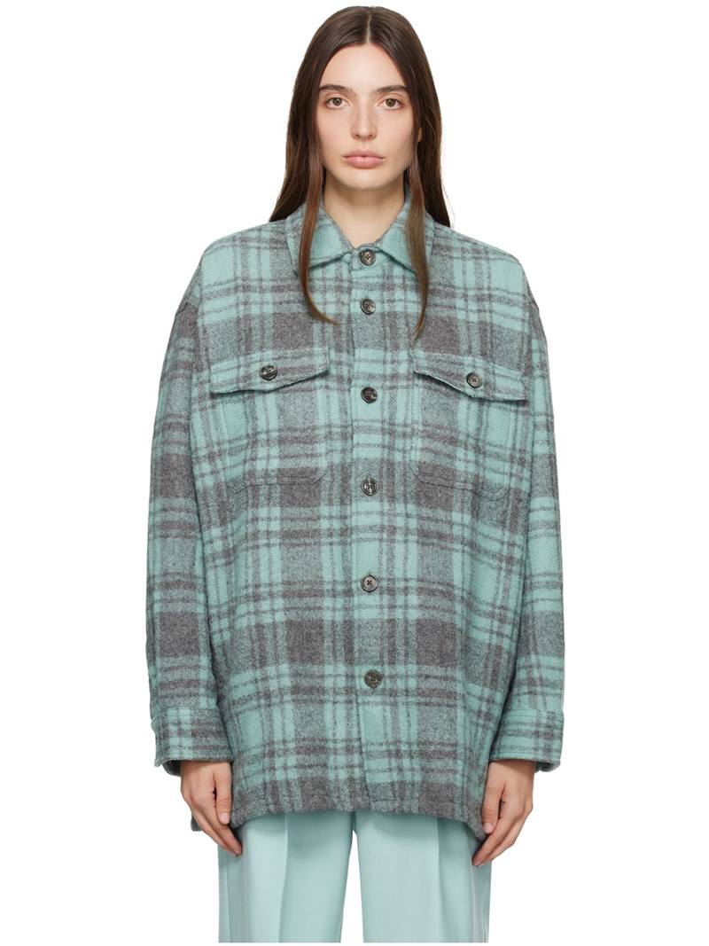 Blue & Gray Plaid Jacket 1