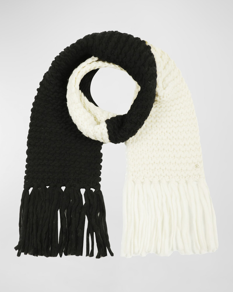 two-tone wool scarf 1