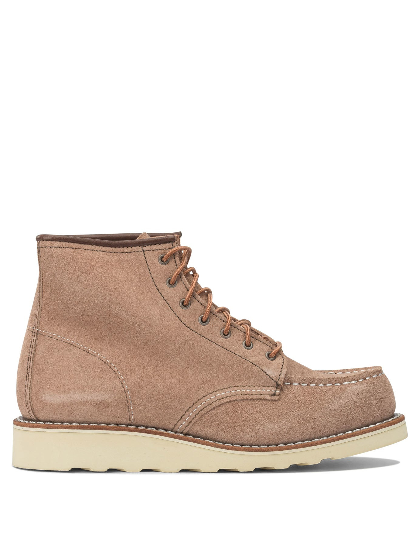Red Wing Shoes - Red Wing Shoes "6'' Moc Toe 3319 Dusty Rose Abilene" Lace-up Ankle Boots - 1