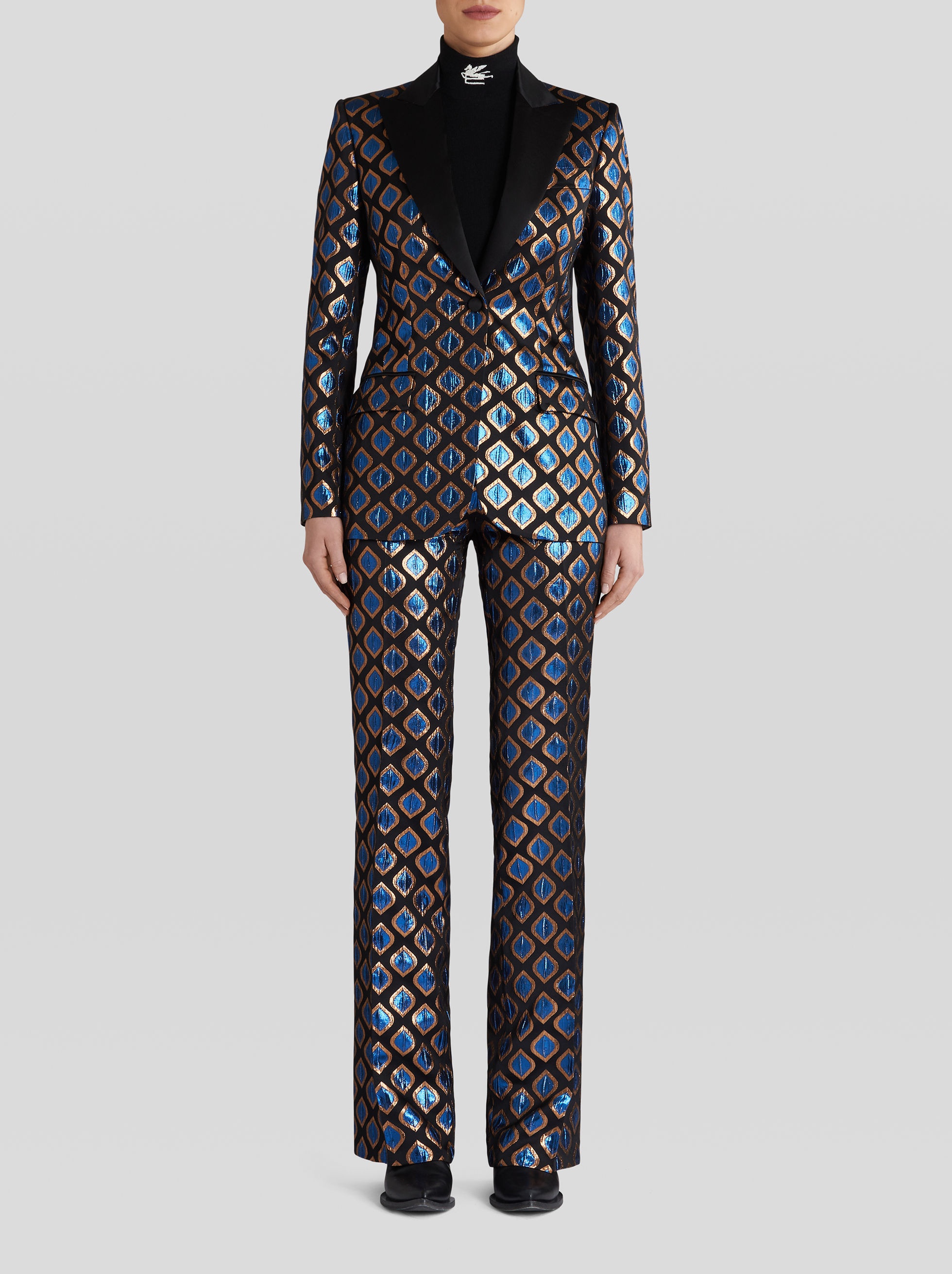 JACQUARD JACKET WITH TIE-PRINT DESIGN - 3