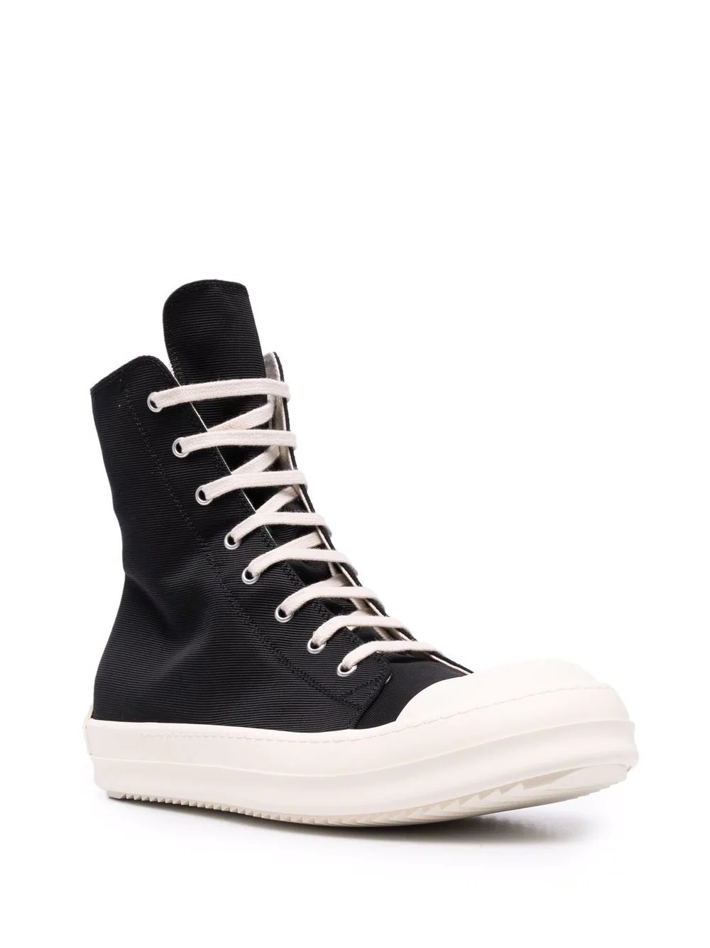 high-top canvas sneakers - 2