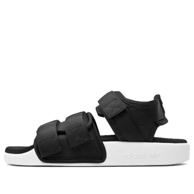(WMNS) adidas originals originals Adilette SANDAL 2.0 Black White Sandals AC8583 - 1