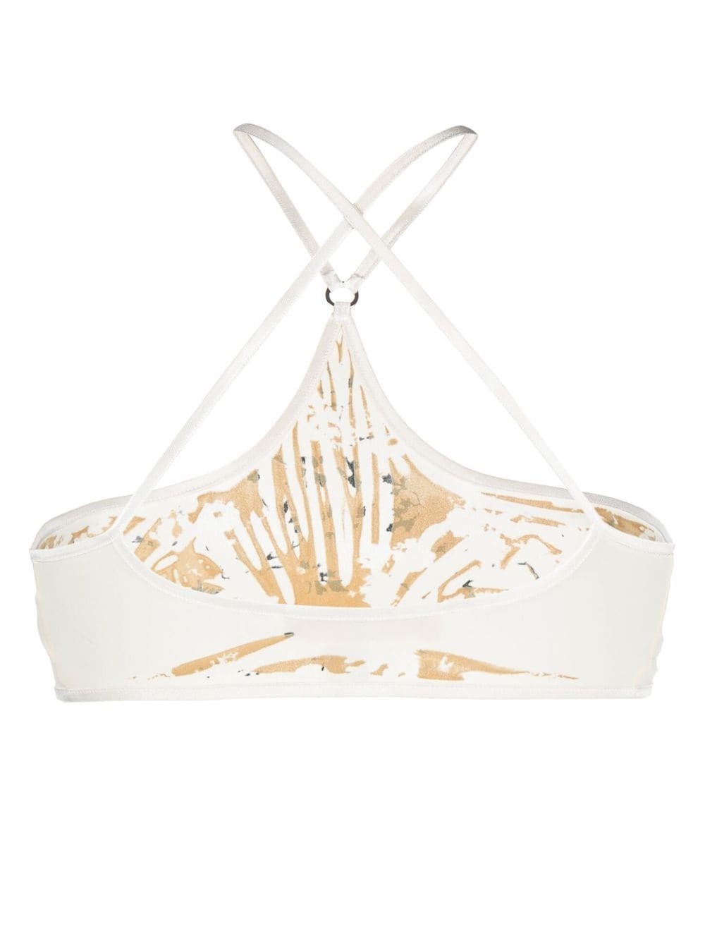 abstract crossover-straps bikini top - 2