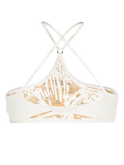 KNWLS abstract crossover-straps bikini top outlook