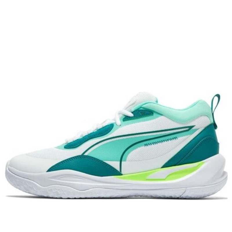 PUMA Playmaker Pro Mid 'White Teal' 377572-15 - 1