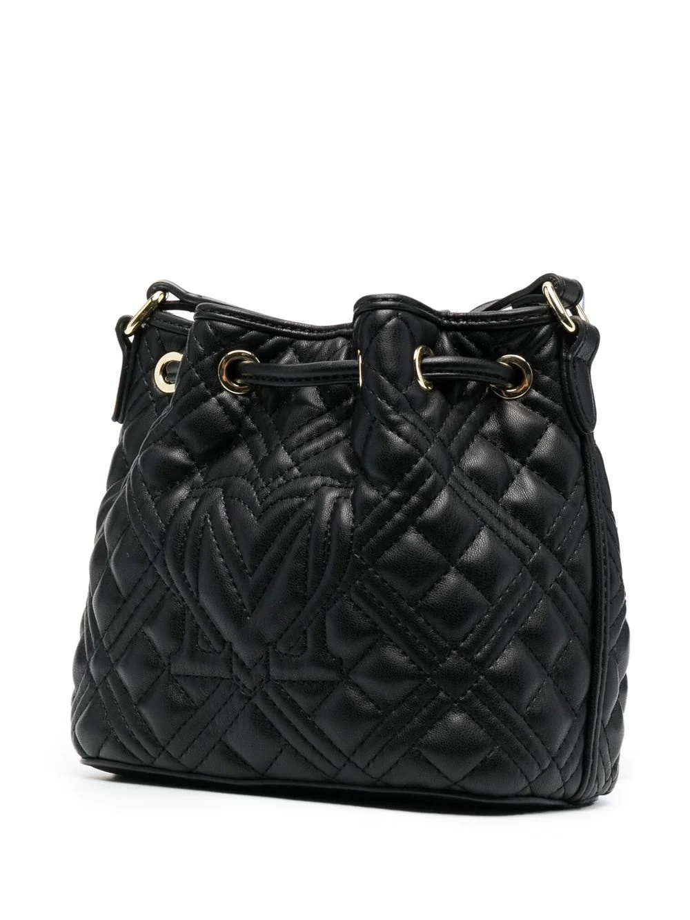 quilted-finish bucket bag - 3