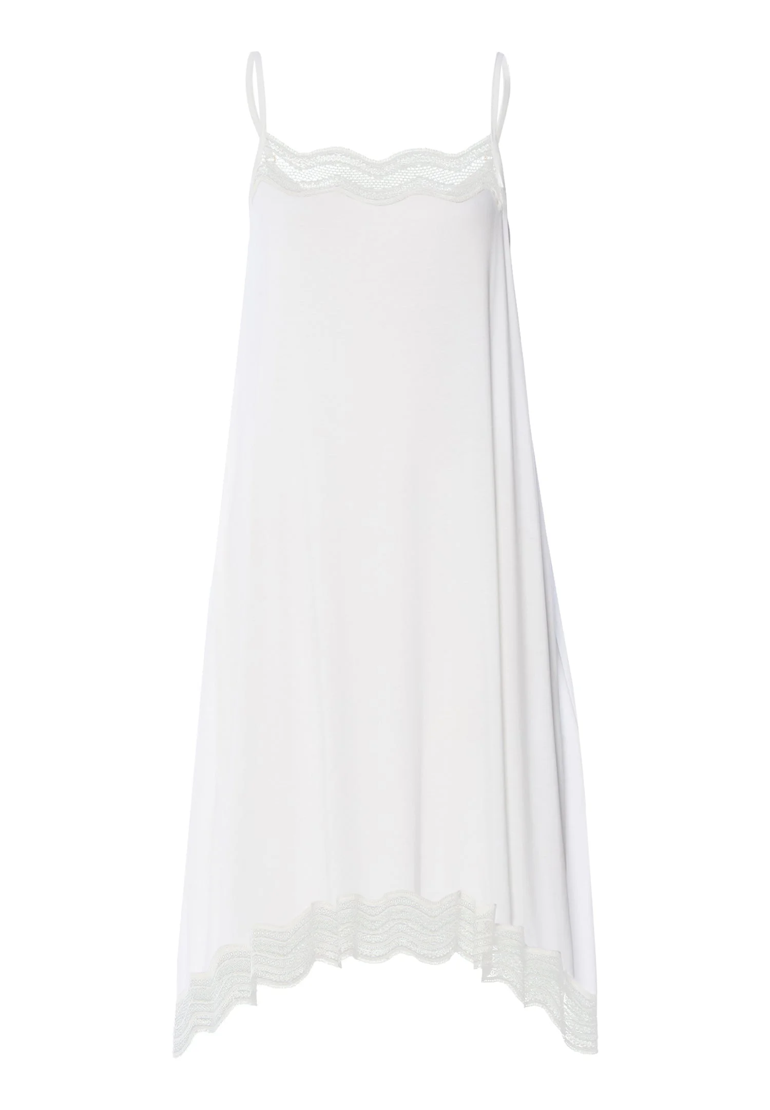 Cira Scalloped Lace TENCEL™ Chemise - 1