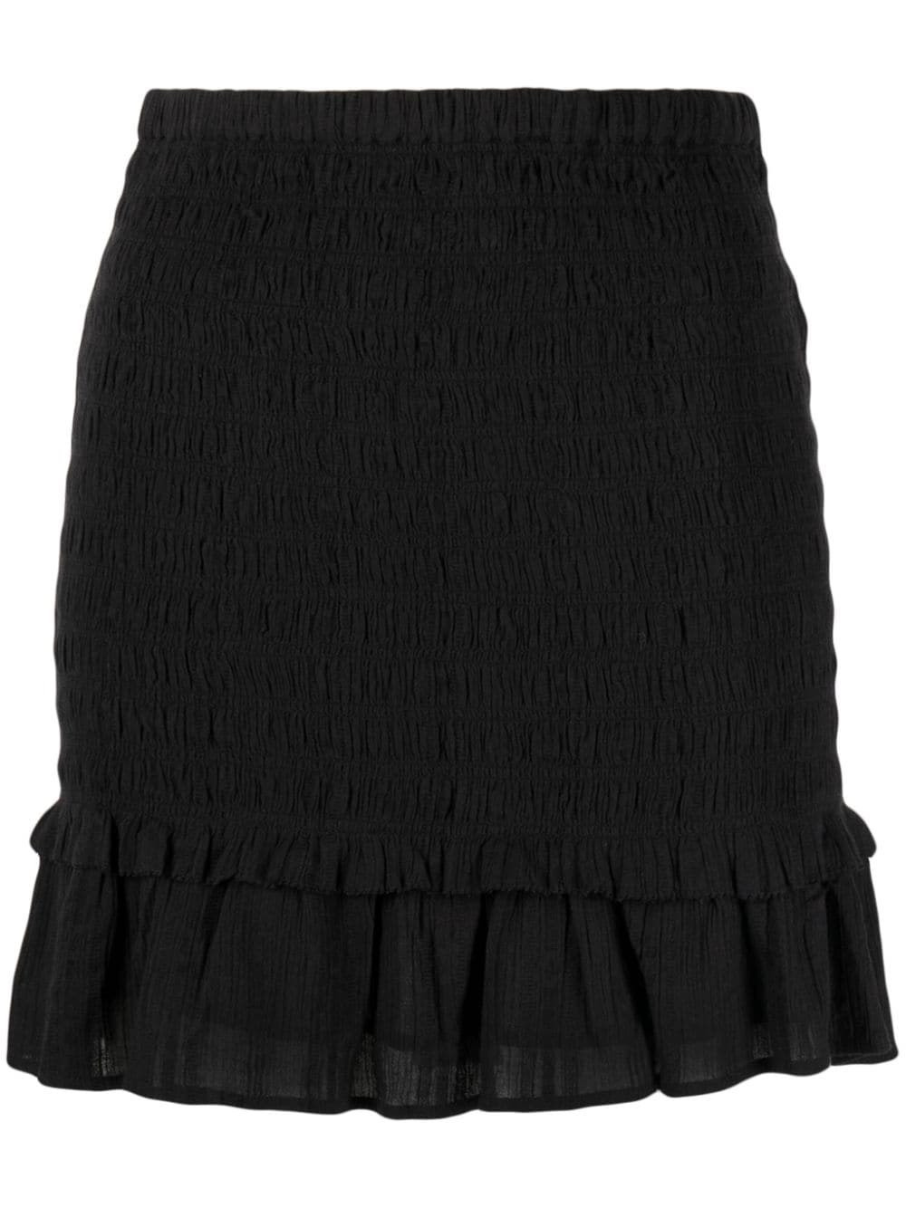 COTTON BLEND MINISKIRT - 1
