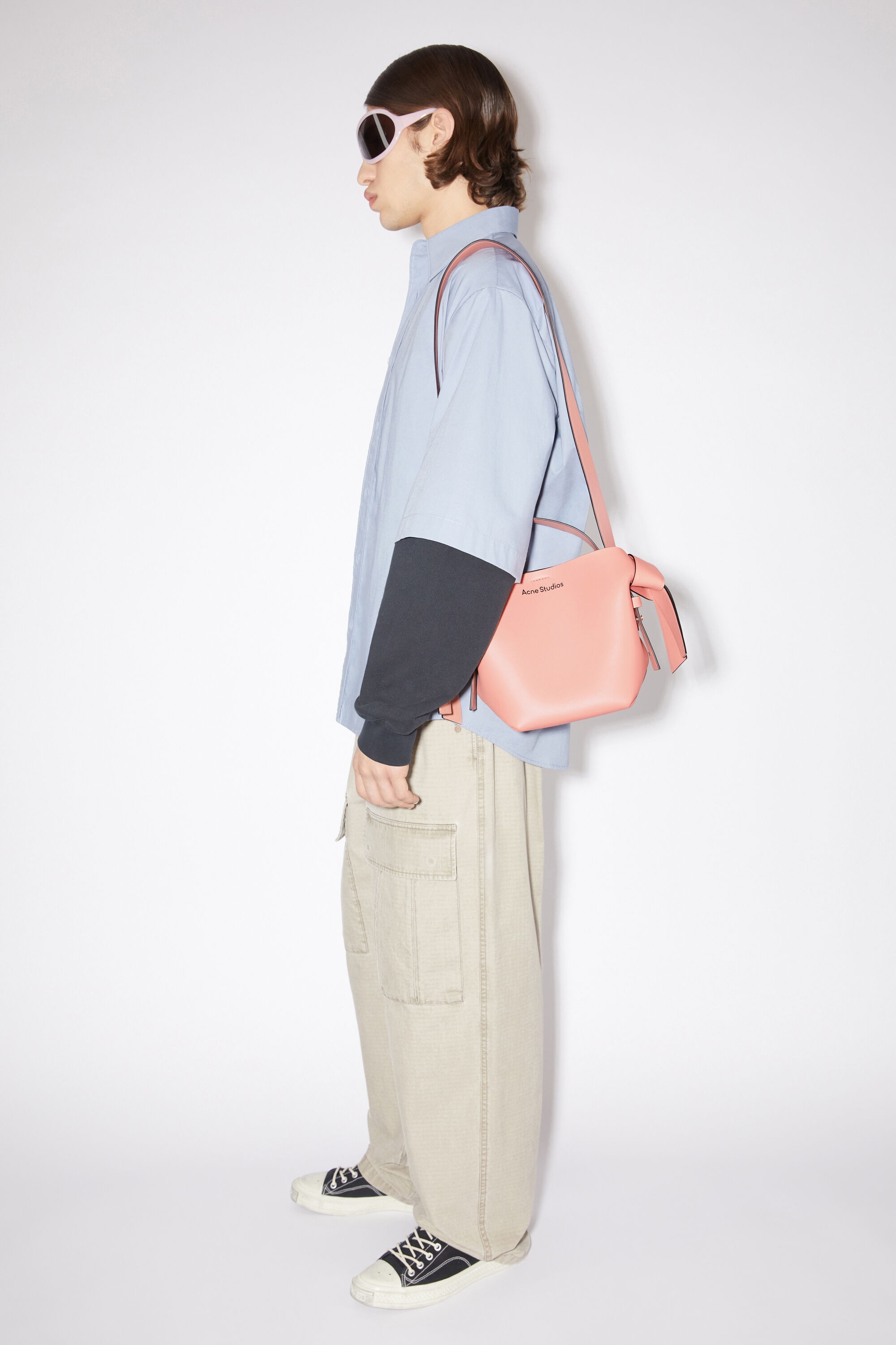 Musubi mini shoulder bag - Salmon pink - 3