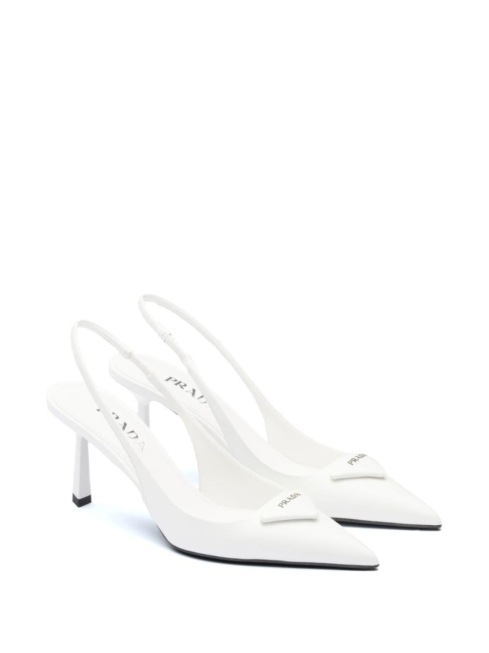 75mm leather slingback pumps - 2