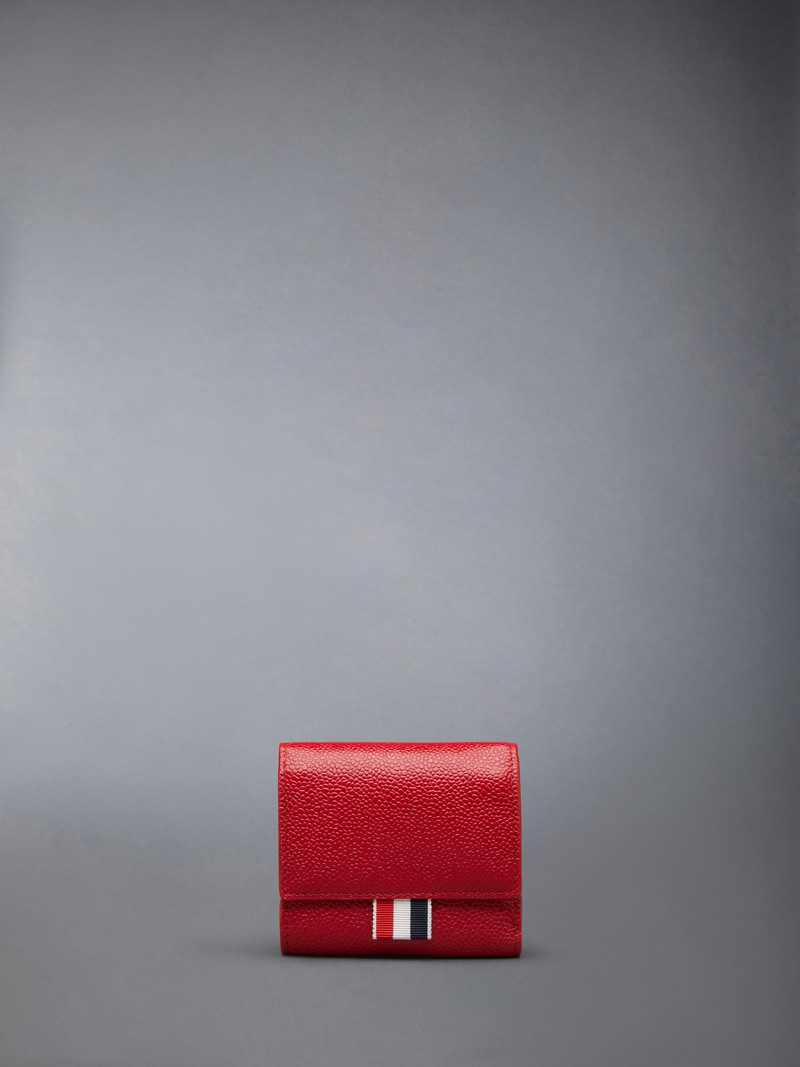 PEBBLE GRAIN COIN COMPARTMENT SMALL PURSE 1