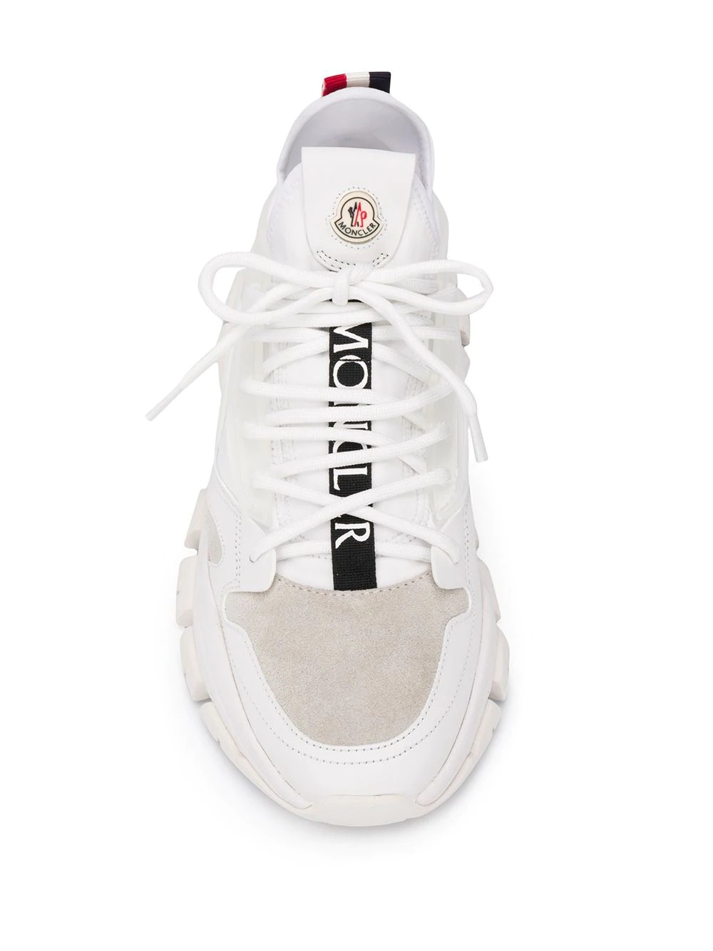 logo patch lace-up sneakers - 4