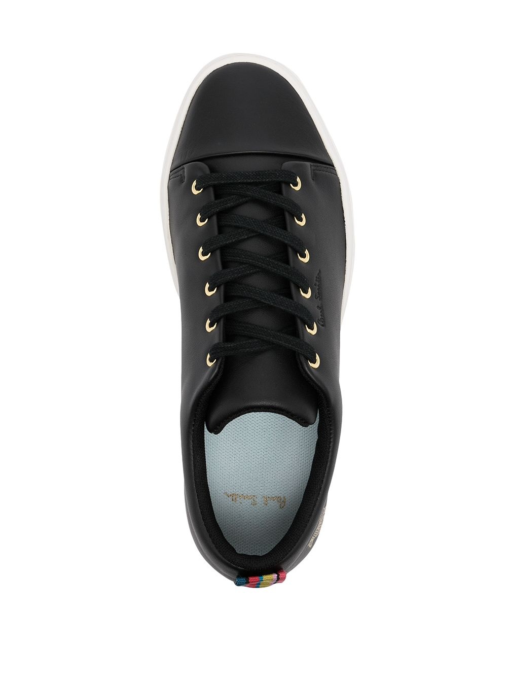 zebra-patch lace-up trainers - 4
