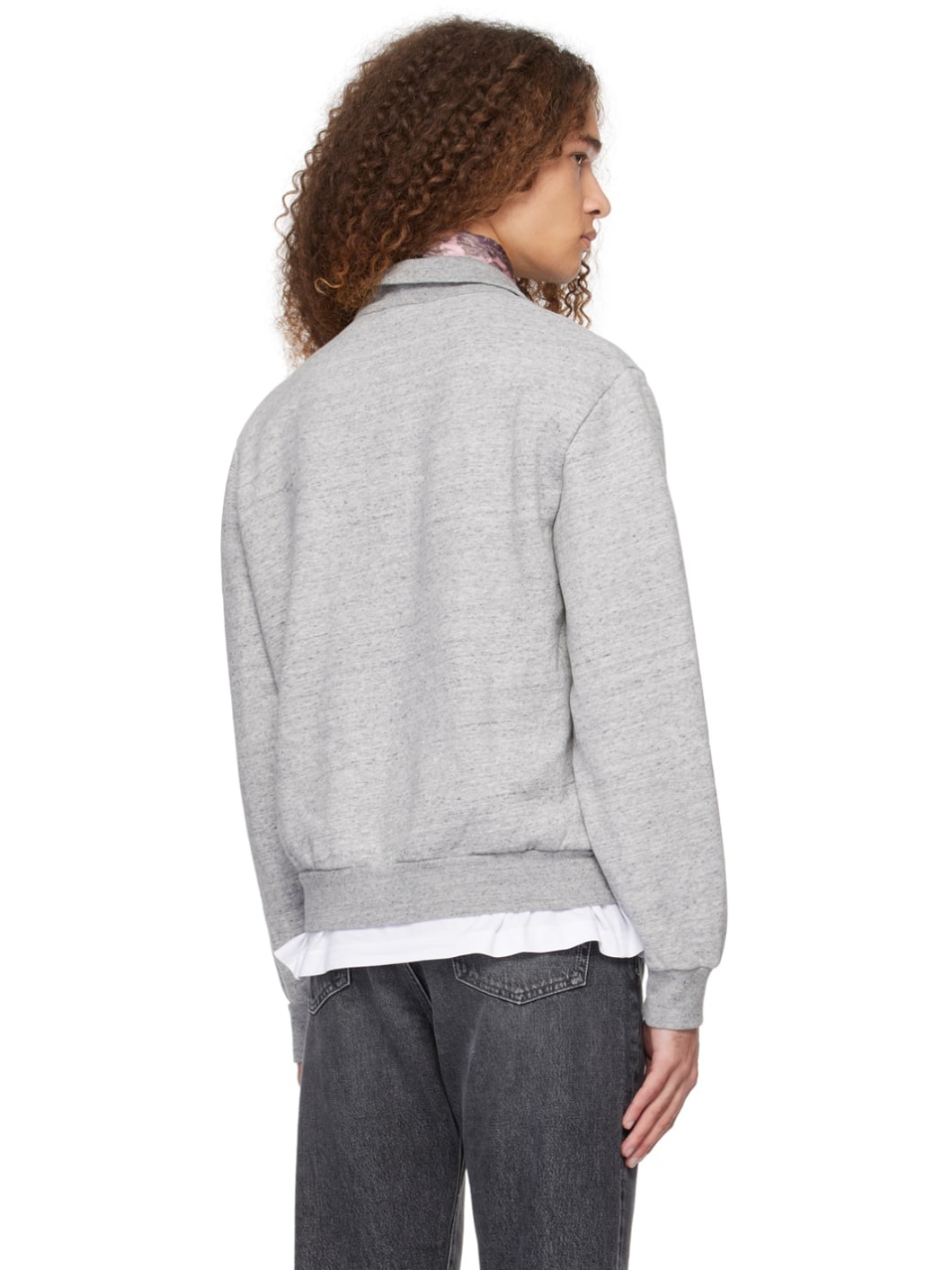 Gray Half-Zip Sweater - 3