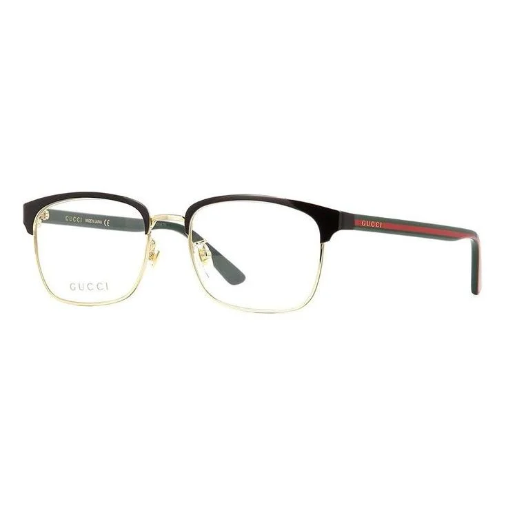 Gucci Black Frame Capsule Series Optical Green Lens Black GG0934OA-001 - 1