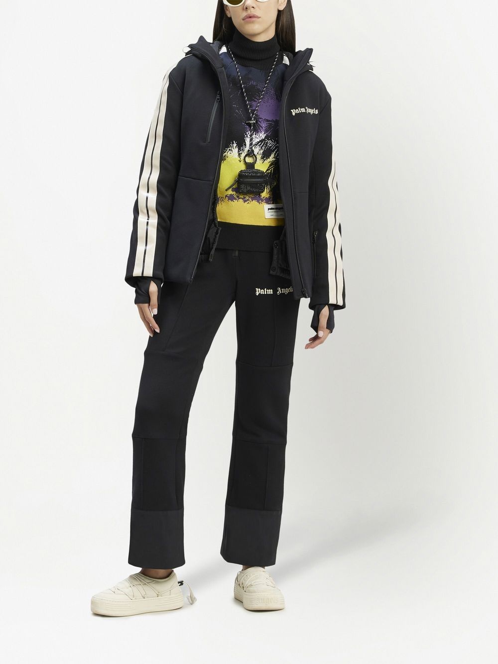 Palm Sunset-print roll-neck jumper - 2