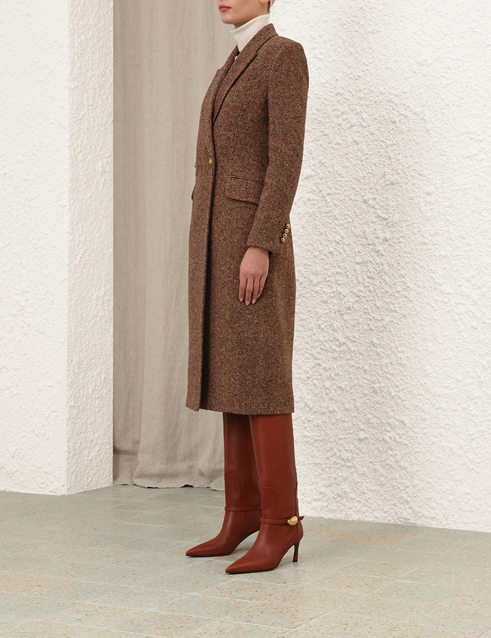 ILLUSTRATION HOURGLASS COAT - 3