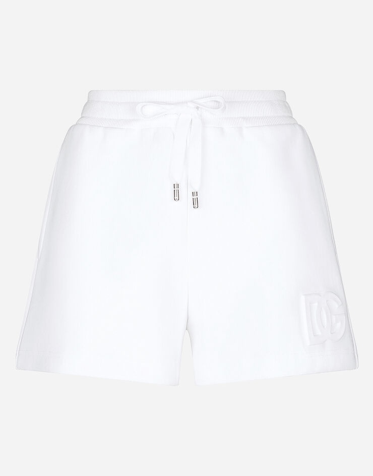 Jersey shorts with embossed DG logo - 1