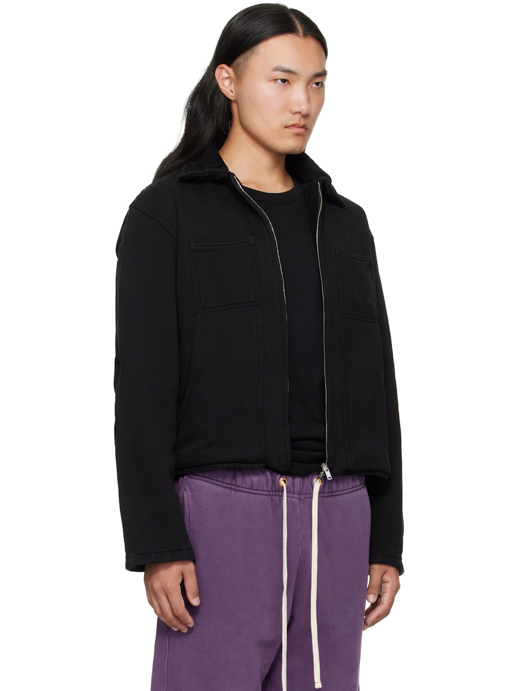 Black Heavyweight Utility Jacket - 2