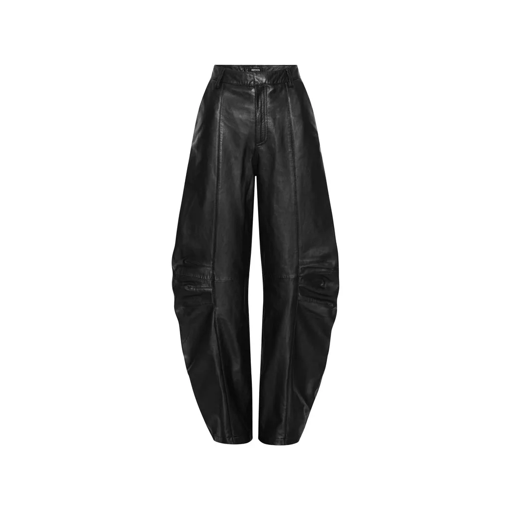 Rotate Black Trousers - Straight Trousers Women - 1