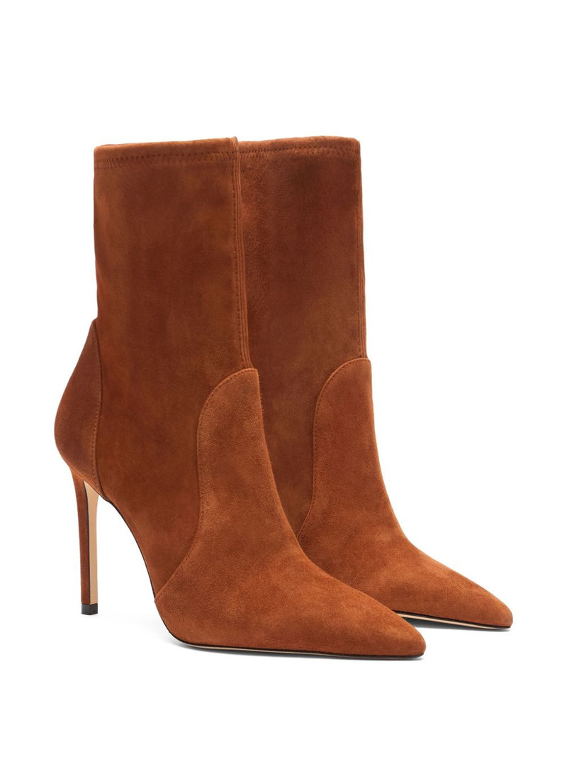 Stuart Weitzman 100MM pointed-toe sock boots outlook