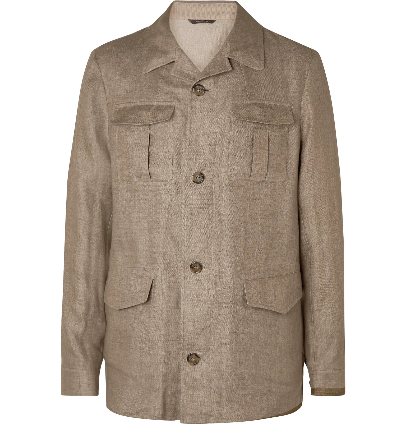 Linen-Blend Field Jacket - 1